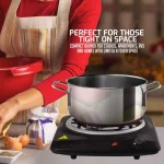 Ovente BGC101 1000W Electric Single Coil Burner Hot Plate, 6-Inch Heating Surface, Black thumbnail 7