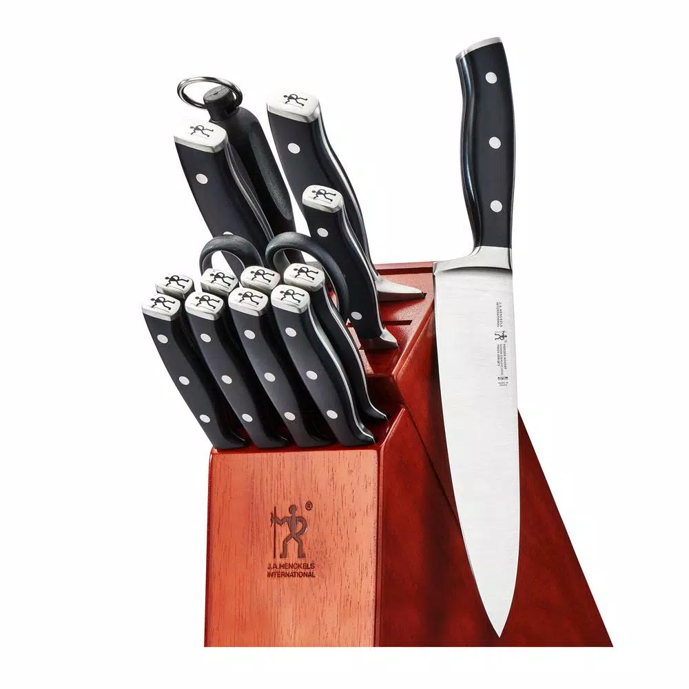 Henckels Forged Accent 15-Piece German Stainless Steel Knife Block Set