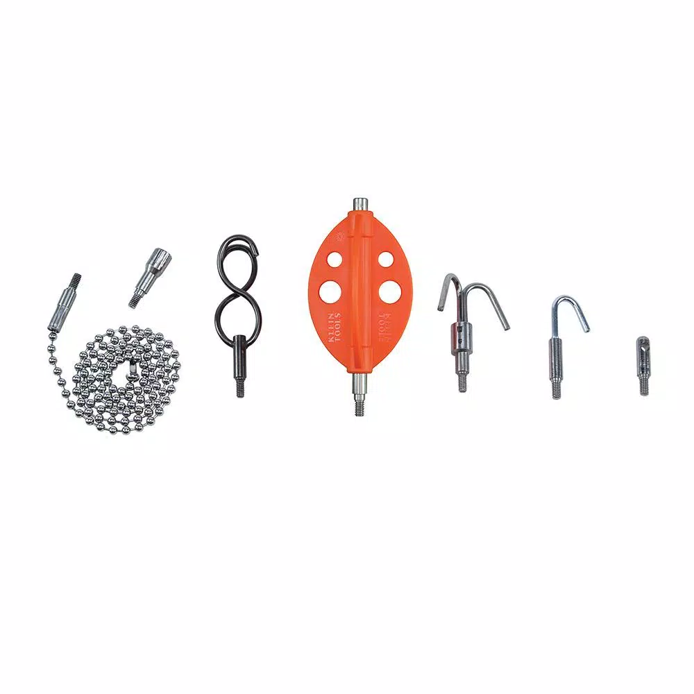 Klein Tools Single Hook and Bullet Nose Fish Rod Replacement Attachments