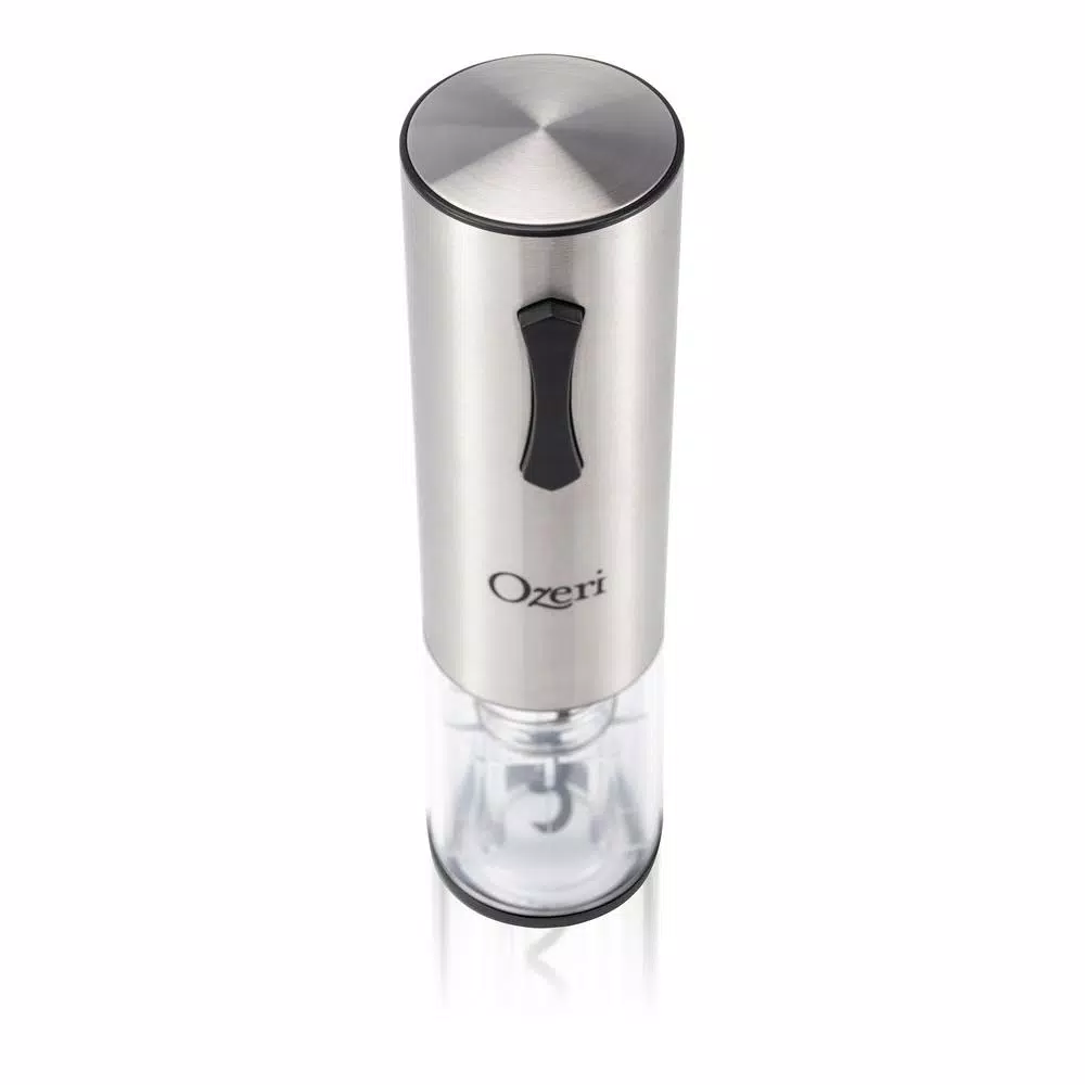 Ozeri Travel Series USB Rechargeable Electric Wine Opener, Cordless with Transparent Shell