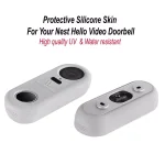 Wasserstein Gray Protective Silicone Skin for Google Nest Hello Video Doorbell thumbnail 2