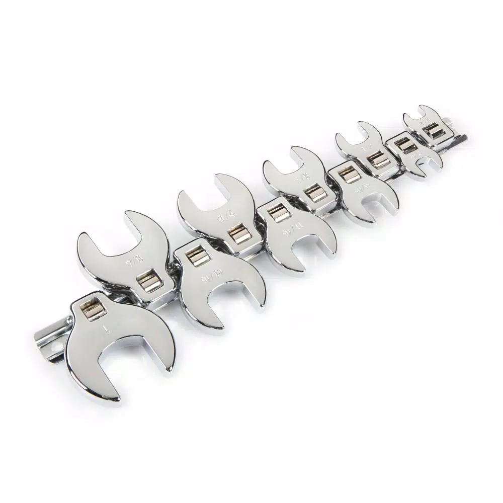 TEKTON 10-Piece 3/8 in. Drive Crowfoot Wrench Set, SAE (3/8 in. to 1 in.)