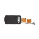 BergHOFF Seren 2-Slice Black Long Slot Toaster with Side Loading Design thumbnail 3