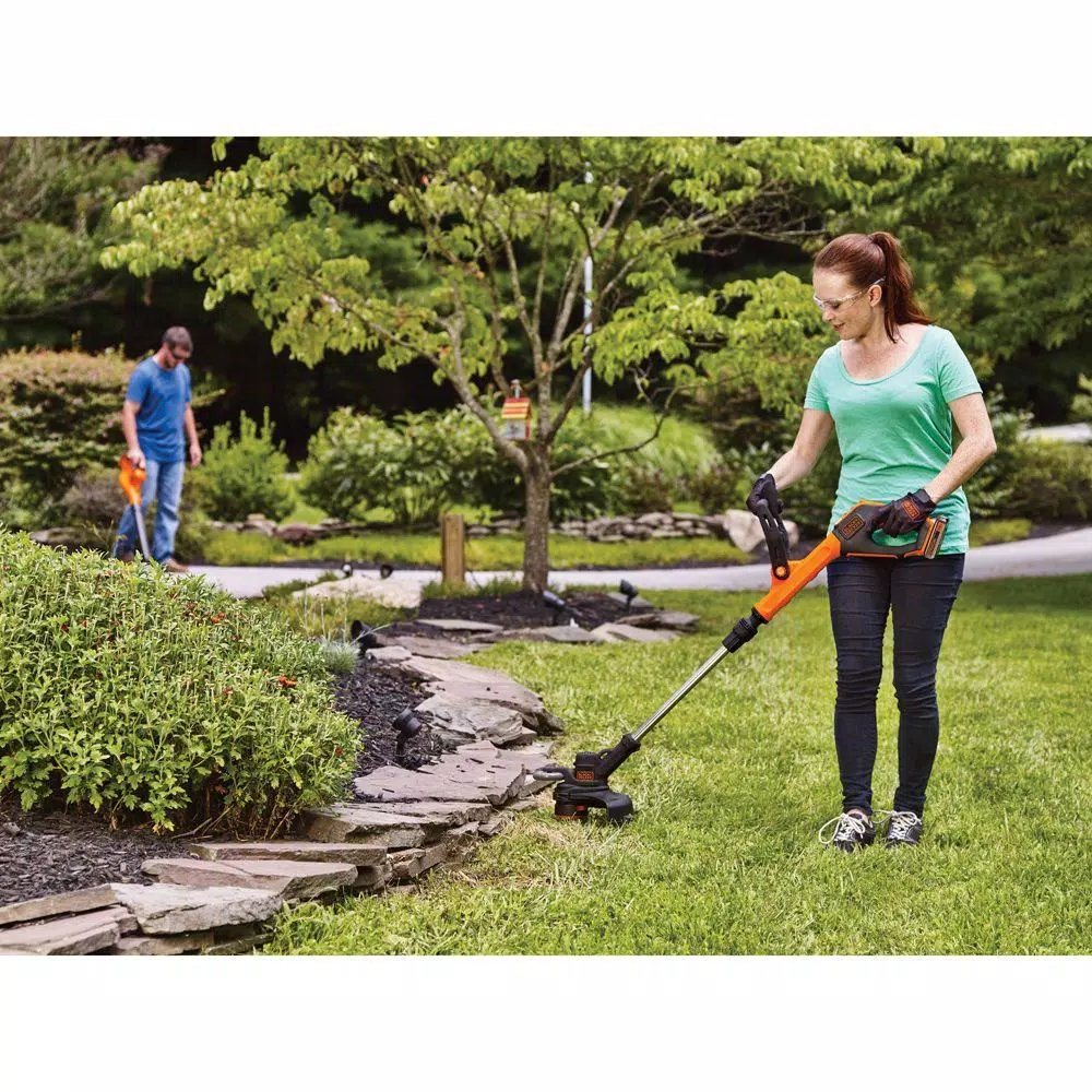 BLACK+DECKER 20V MAX 12 in. Cordless 2-in-1 String Trimmer and Edger with 2.5 Ah Battery and Charger