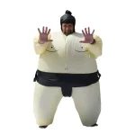ALEKOs Inflatable Sumo Wrestler Adult Halloween Costume with Headpiece thumbnail 1