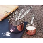 Artaste New Star 4-Piece Brass Plated Stainless Steel Measuring Cup Set thumbnail 6