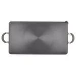 Circulon Elementum Hard-Anodized Nonstick Double Burner Griddle, 10 x 18-Inch, Oyster Gray thumbnail 3