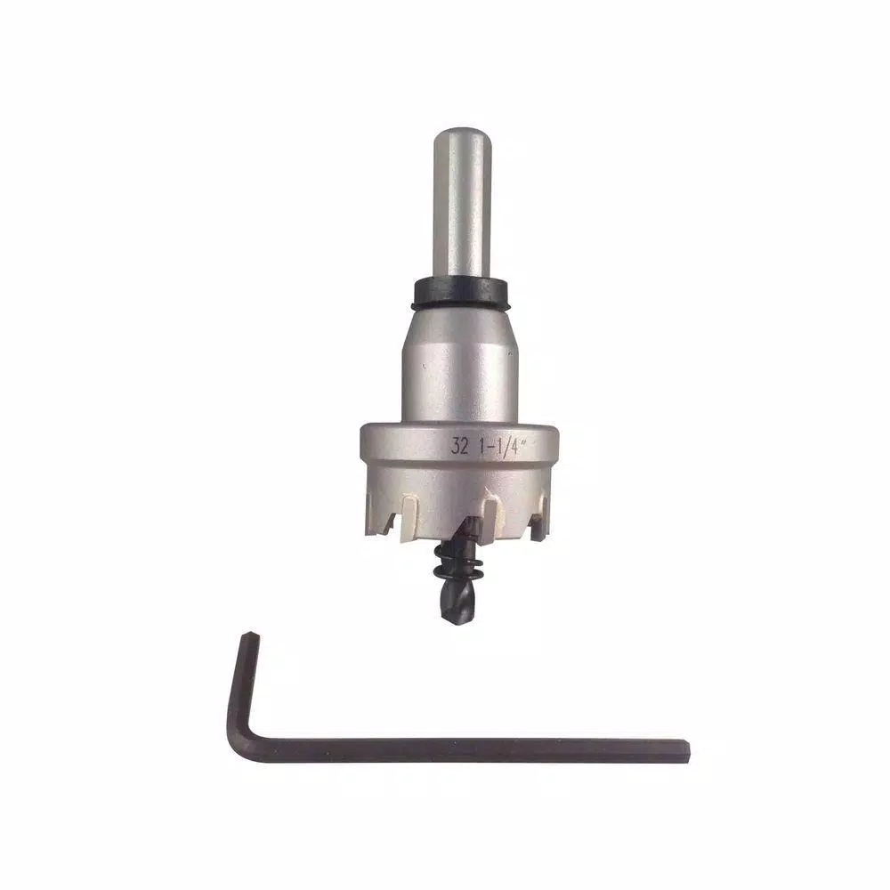 BLU-MOL 1-1/4 in. Tungsten Carbide Hole Saw for Metal Cutting