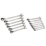 Husky 13-Piece Master Metric Reversible Ratcheting Wrench Set thumbnail 5