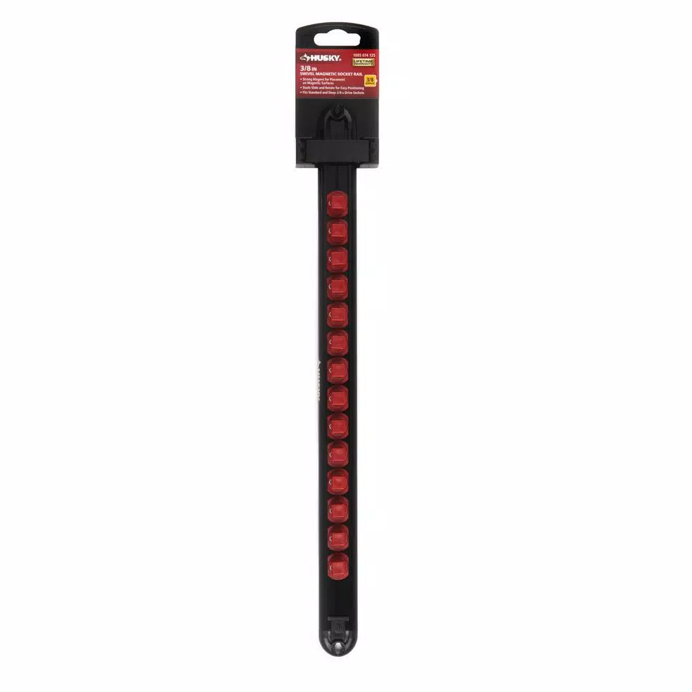 Husky 3/8 in. Swivel Magnetic Socket Rail Organizer
