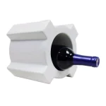 Epicureanist Ceramic Wine Bottle Holder - Modern Tabletop Wine Storage Decor thumbnail 4