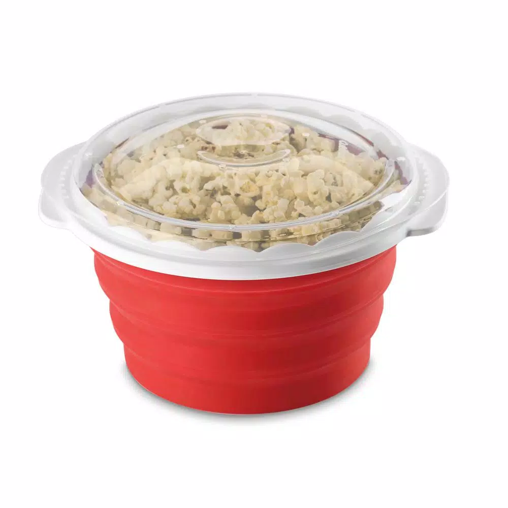 Cuisinart Pop and Serve 2.5 qt. Silicone Microwave Popcorn Maker - Red