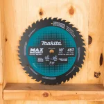 Makita 10 in. 45T Carbide-Tipped Max Efficiency Miter Saw Blade thumbnail 6