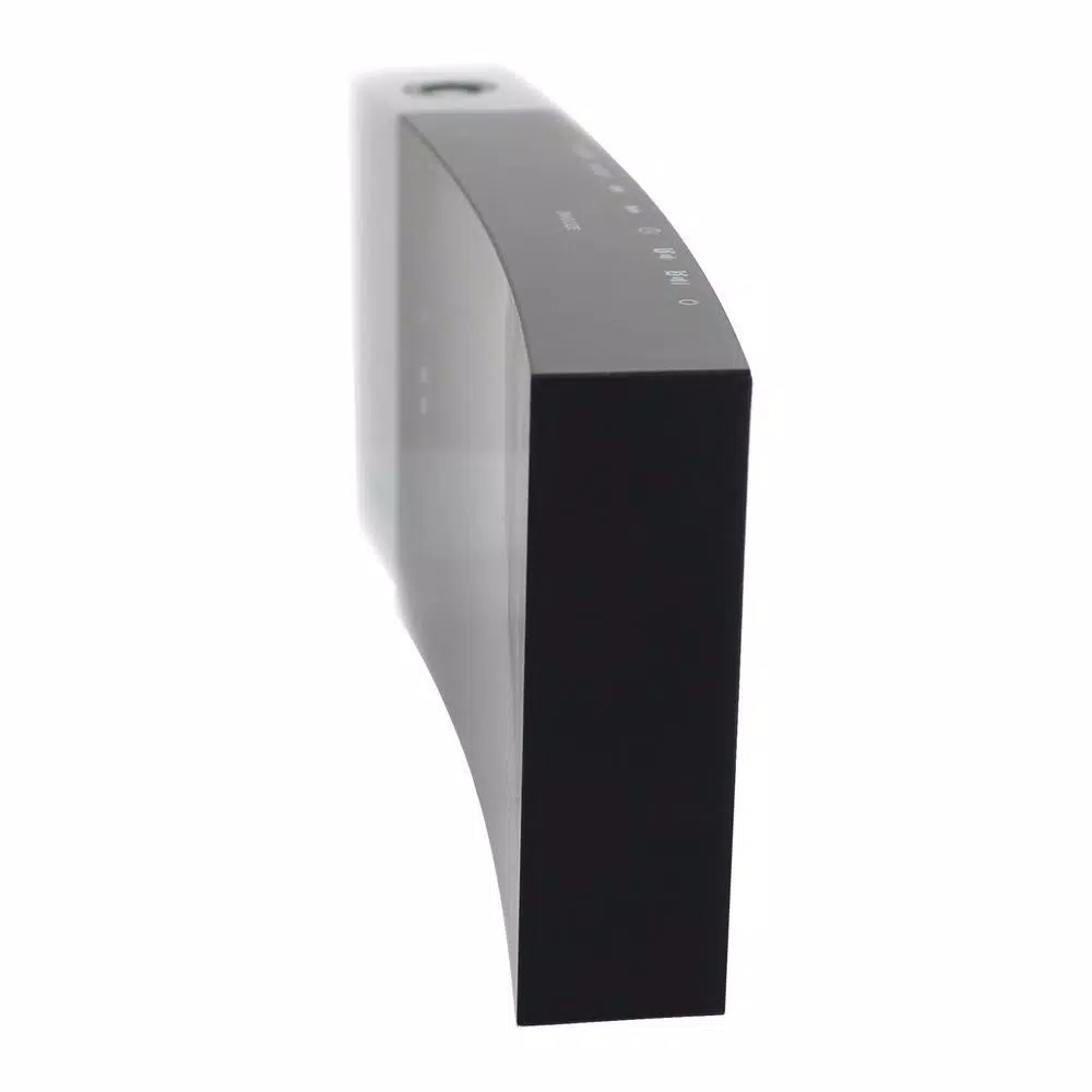 Jensen JCR-238 Digital Dual Alarm Projection Clock Radio with USB Charging Port, Black and Silver