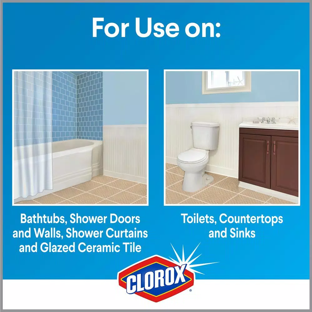 Clorox Plus Tilex Mold and Mildew Remover and Stain Cleaner Spray with Bleach, 32 oz.
