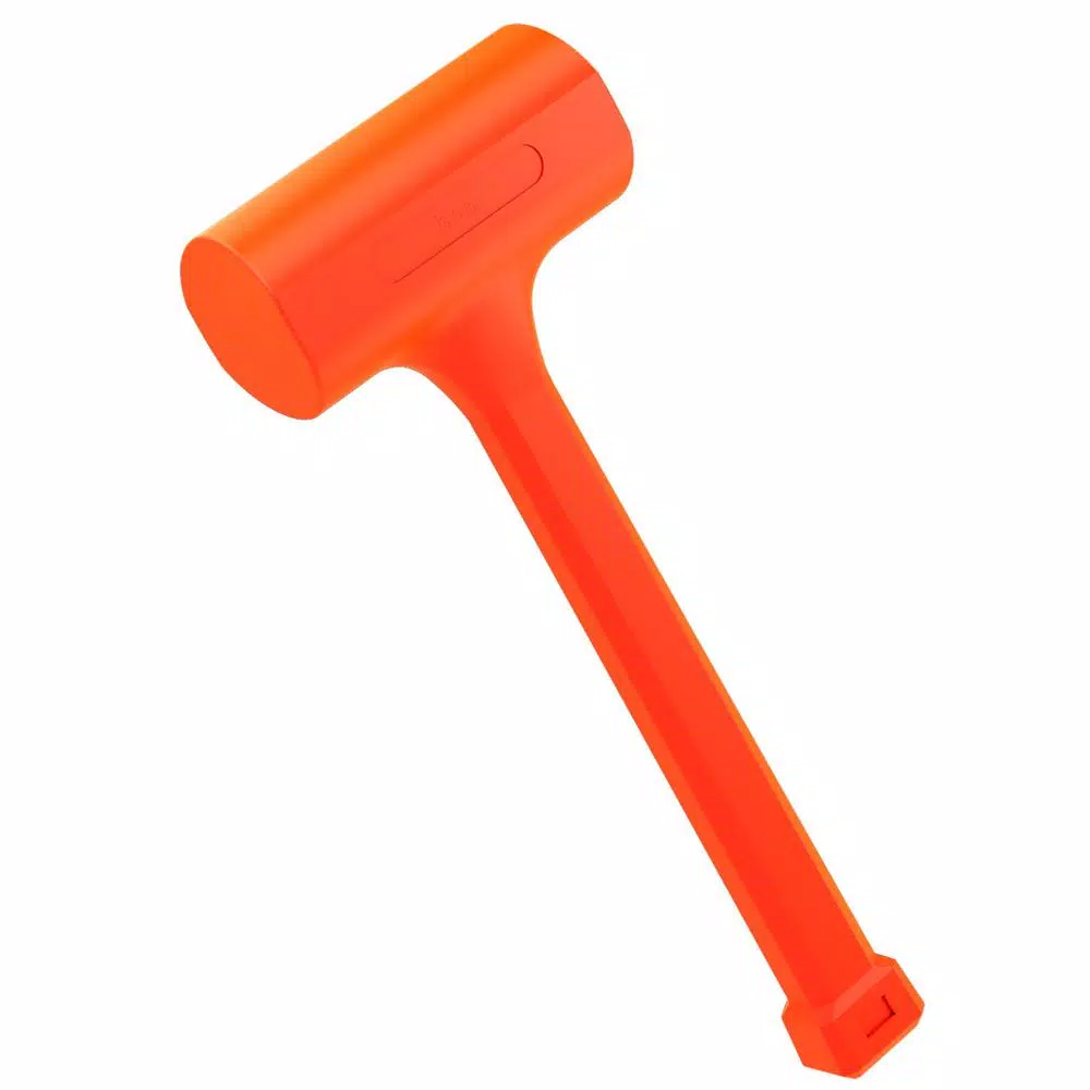 Bon Tool 3 lb. Dead Blow Hammer with Steel Shot Core and High-Impact Poly Jacket
