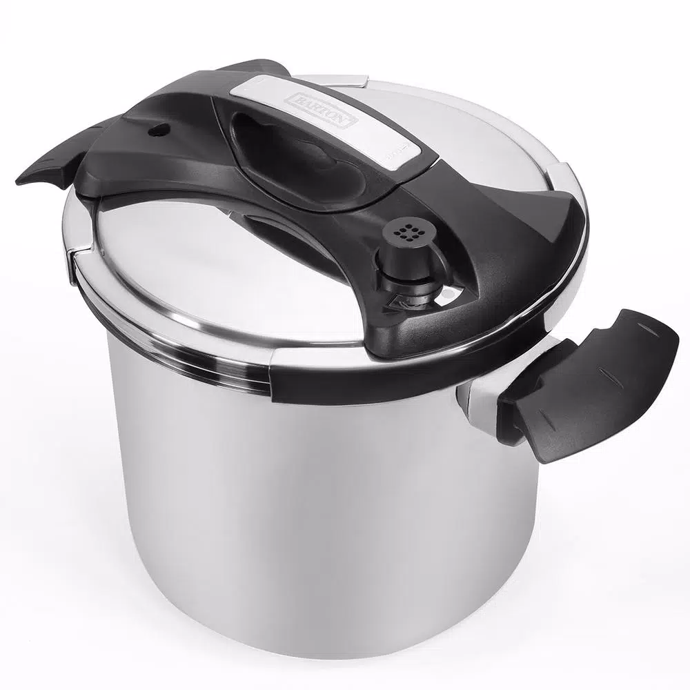 Barton 8 Qt. Turbo Stainless Steel Pressure Cooker, Induction Compatible with Easy-Lock Lid
