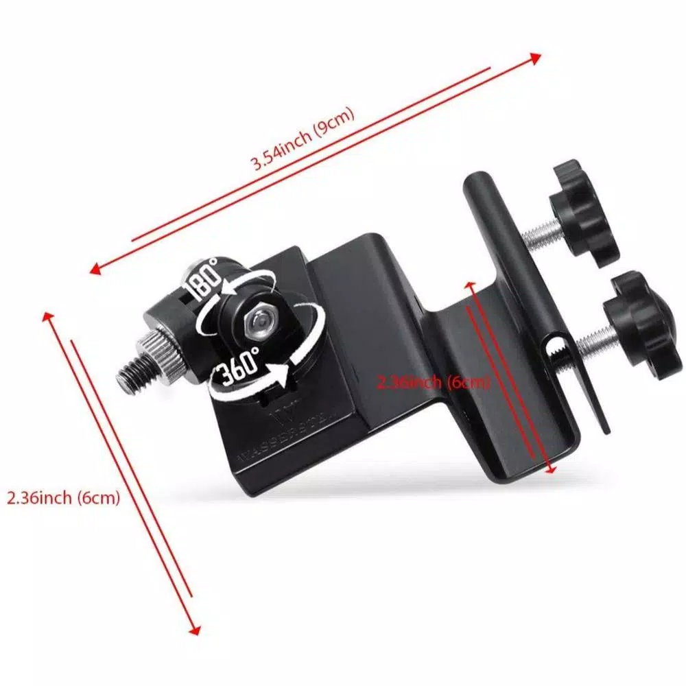 Wasserstein Weatherproof Gutter Mount for Blink Outdoor, XT and XT2 Cameras, Universal Screw Adapter, Black (2-Pack)