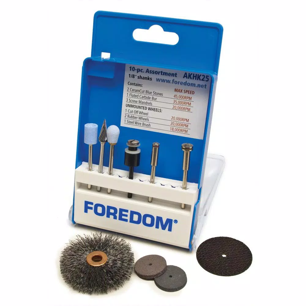 Foredom TXH Industrial Rotary Power Tool Kit, 1/3 HP, 3.5 Amp, 15,000 RPM