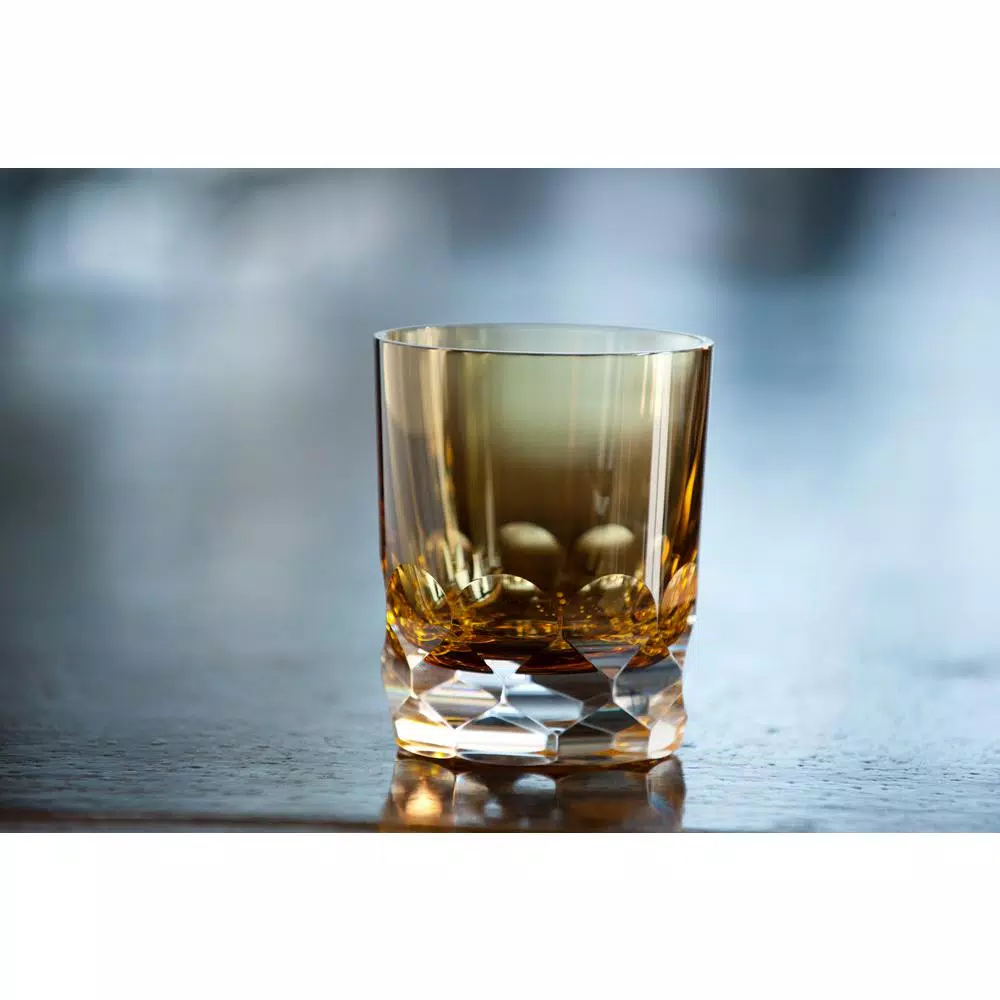 Rolf Glass Vienna 7 oz. Amber Old-Fashioned Glass Set (Set of 2)