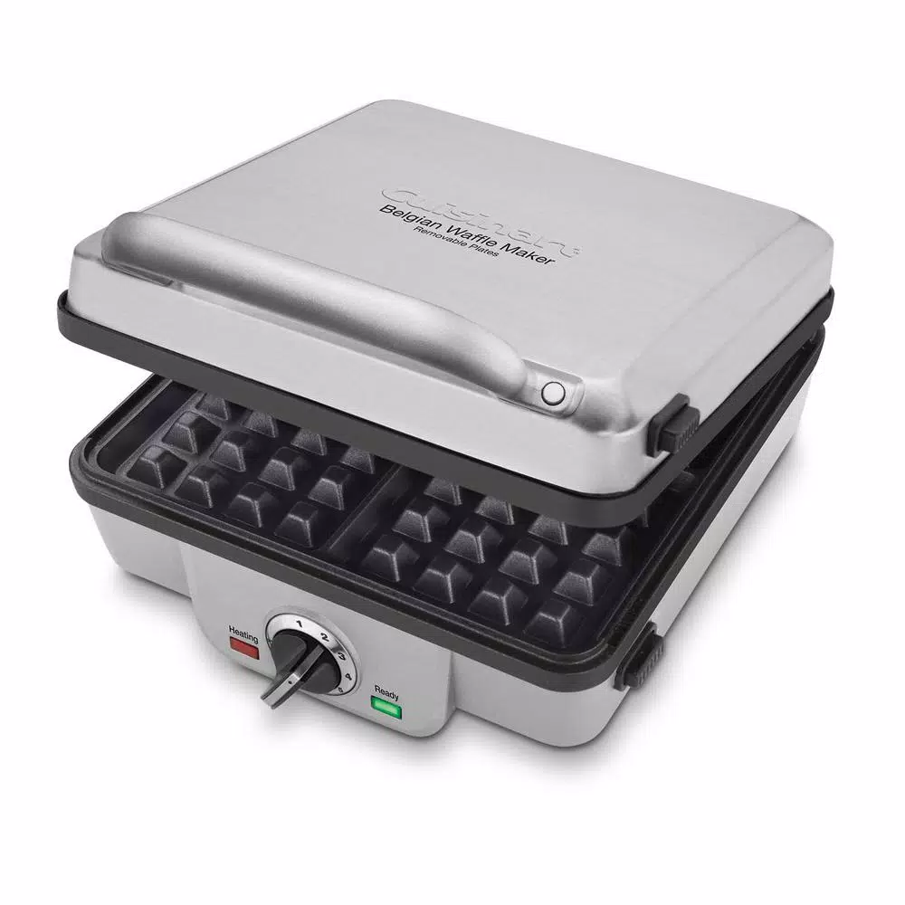 Cuisinart Breakfast Central 4-Slice Belgian Waffle and Pancake Maker, Stainless Steel