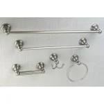 Kingston Brass Southwestern 5-Piece Brushed Nickel Bath Hardware Set thumbnail 2