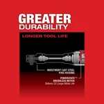 Milwaukee M12 FUEL 12V Brushless Cordless 1/4 in. Extended Reach Ratchet Kit with 2.0 Ah Battery thumbnail 5
