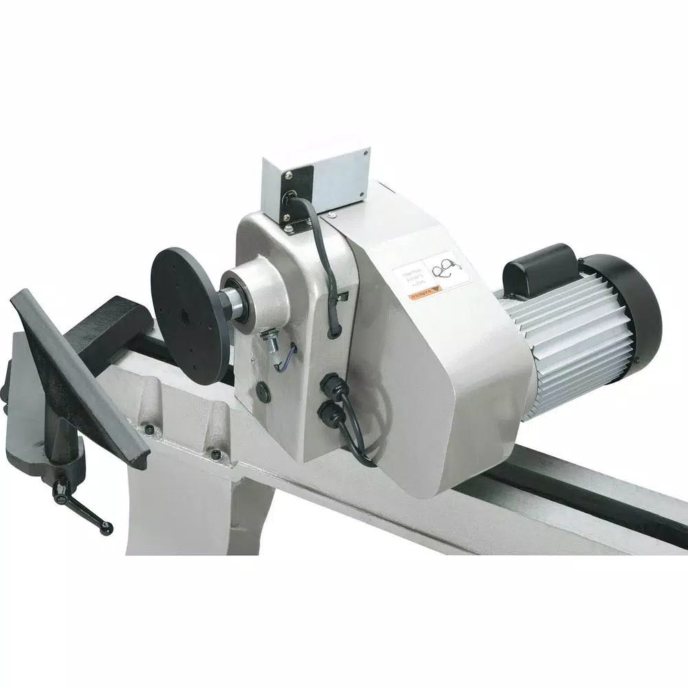 Shop Fox 16 in. x 46 in. 2 HP Wood Lathe with Stand and Digital Tachometer, 110-Volt