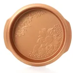 Gibson Home Richmound 4-Piece Copper Nonstick Carbon Steel Bakeware Set with Floral Embossed Design thumbnail 4