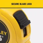 Stanley 16 ft. x 3/4 in. Tape Measure with Polymer-Coated Blade and High-Impact ABS Case thumbnail 5