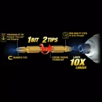 Makita Impact GOLD #3 Phillips Double-Ended Power Bits, 2-1/2 in., 3-Piece Set thumbnail 2