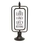 Stratton Home Decor Stratton Home Love of a Family Metal Tabletop Accent - Farmhouse Decorative Sign thumbnail 1