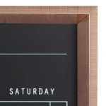 DesignOvation Calter Magnetic Chalkboard Monthly Calendar Memo Board with Frame thumbnail 3