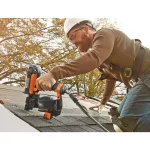 RIDGID 15-Degree 1-3/4 in. Coil Roofing Nailer with 50 ft. Lay Flat Air Hose Kit thumbnail 8
