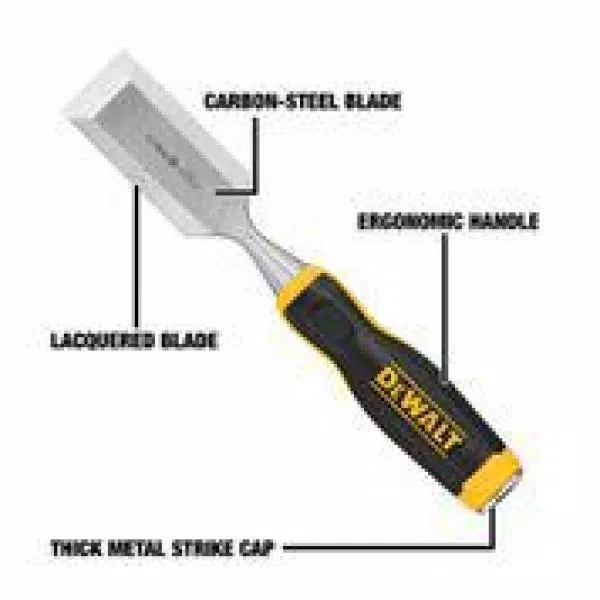 DEWALT 1-1/2 in. Wood Chisel, Carbon Steel Straight Chisel