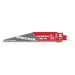 Milwaukee WRECKER 6 in. 6 TPI Carbide Teeth Multi-Material Reciprocating Saw Blade thumbnail 1