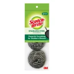 Scotch-Brite Stainless Steel Scrubbing Pads, 3-Pack thumbnail 1
