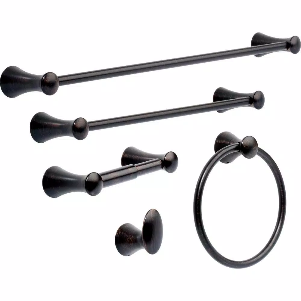 Delta Lahara Toilet Paper Holder in Venetian Bronze with SpotShield Technology