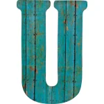 Jeff McWilliams Designs 15 in. Oversized Unfinished Wood Letter (U) - Industrial Style Wall Decor thumbnail 2
