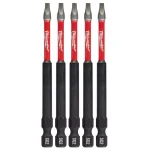 Milwaukee SHOCKWAVE #2 Square Drive 3.5 in. Impact Duty Steel Screwdriver Bits (5-Pack) thumbnail 1