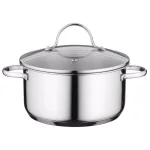 BergHOFF Essentials Comfort 3.3 qt. Round Stainless Steel Casserole Dish with Glass Lid thumbnail 1