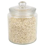 Unbranded Renaissance Collection Small Clear Glass Canister with Easy Grab Knob Lid thumbnail 1