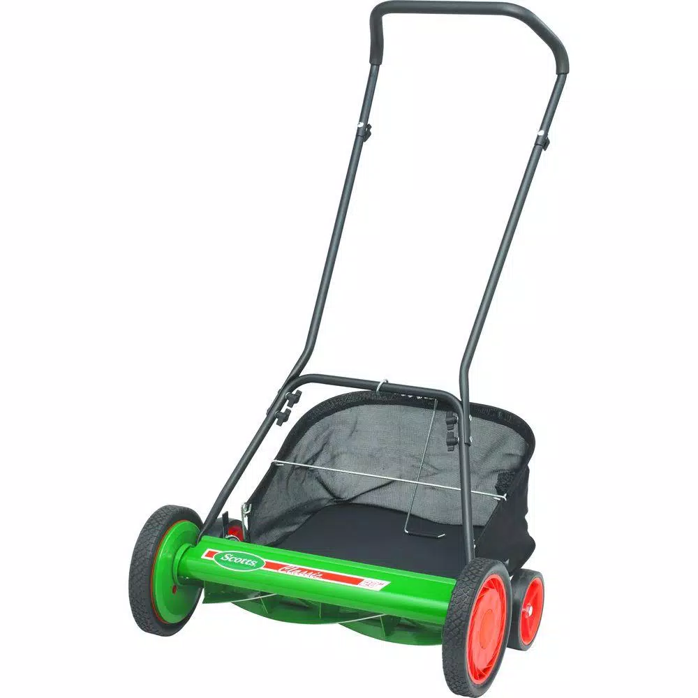 Scotts 20 in. Manual Walk Behind 5-Blade Reel Mower with Grass Catcher