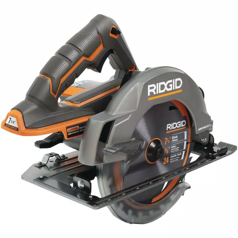 RIDGID 18V Cordless Brushless 7-1/4 in. Circular Saw with 1.5 Ah Lithium-Ion Battery