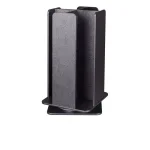 Unbranded RCLO Series 4-Section Revolving Countertop Portion Cup and Lid Organizer - Black thumbnail 1