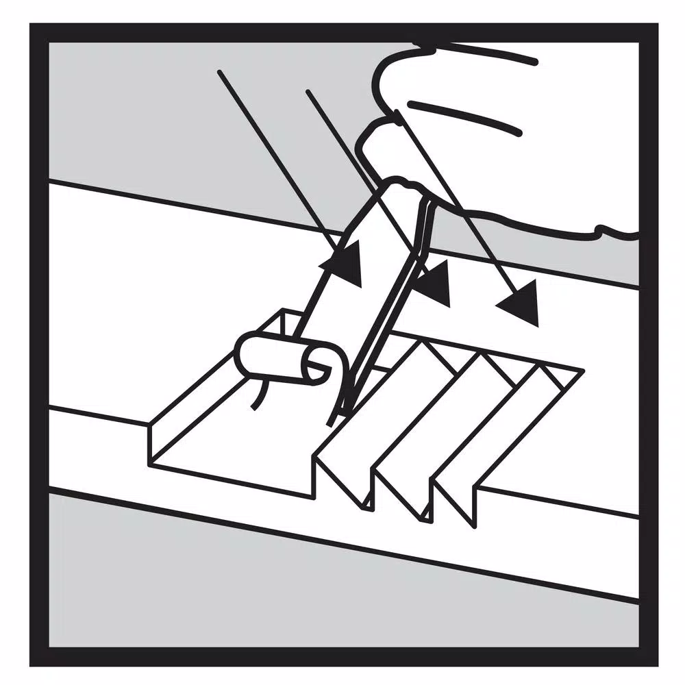 Everbilt 3-1/2 in. x 5/8 in. Radius Black Steel Butt Marker for Door Installation