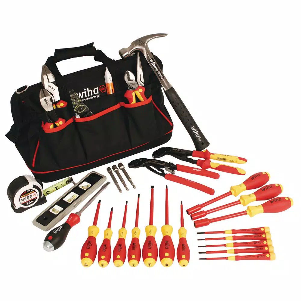 Wiha 30-Piece Insulated Journeyman's Electrical Tool Set - VDE Certified