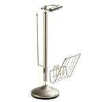 Better Living Satin Nickel Toilet Paper Holder and Organizer Caddy with Magazine Rack thumbnail 4