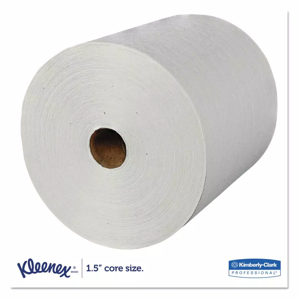 Kleenex Essential Plus Hard Roll Paper Towels, 8 in. x 600 ft, 6 Rolls per Carton