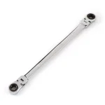 TEKTON 5/16 in. x 3/8 in. Extra Long Flex-Head Ratcheting Box End Wrench thumbnail 1